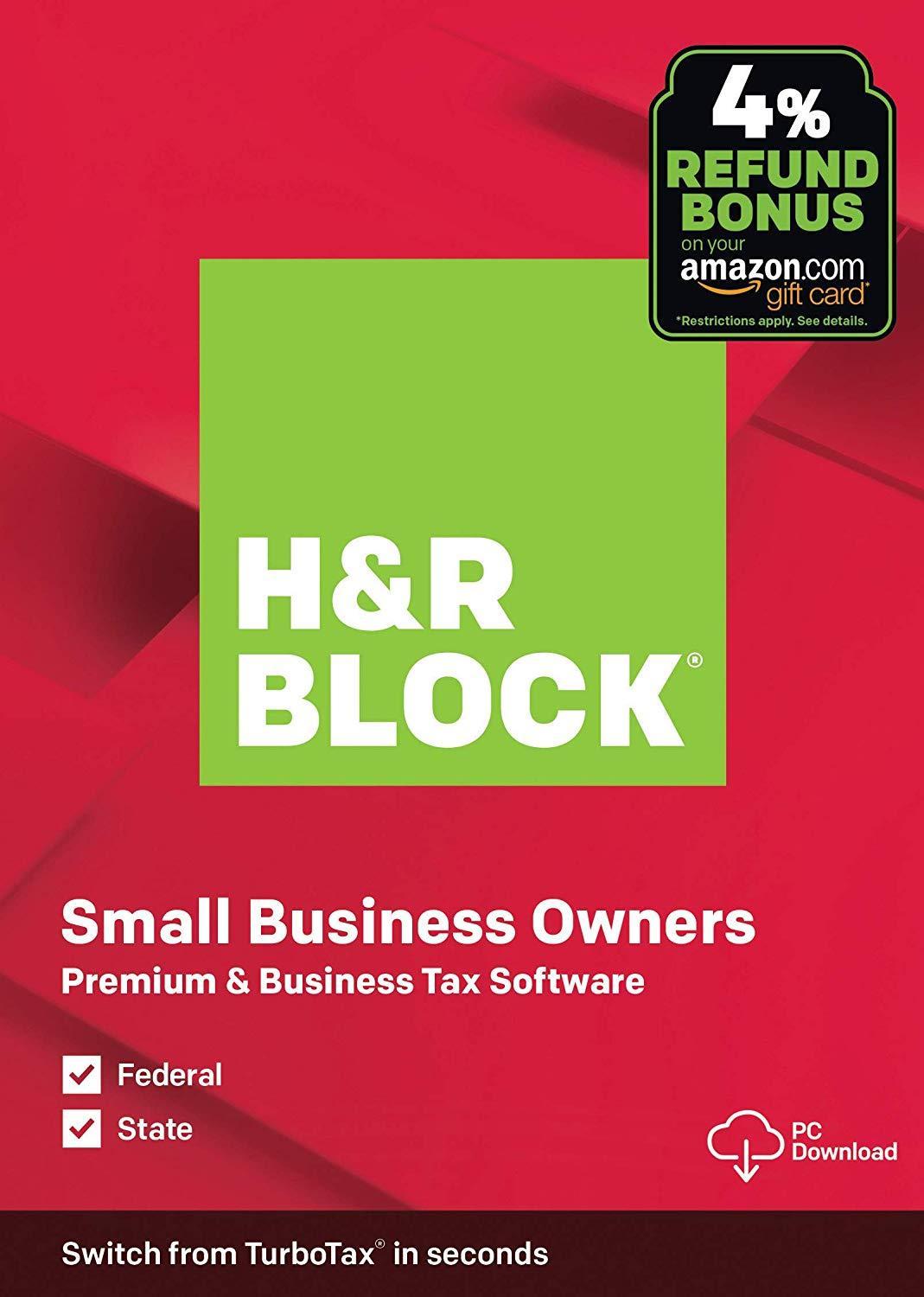 H &  R Block Premium Business 2019 digital download $39.99 – Amazon Prime member additional $10 off