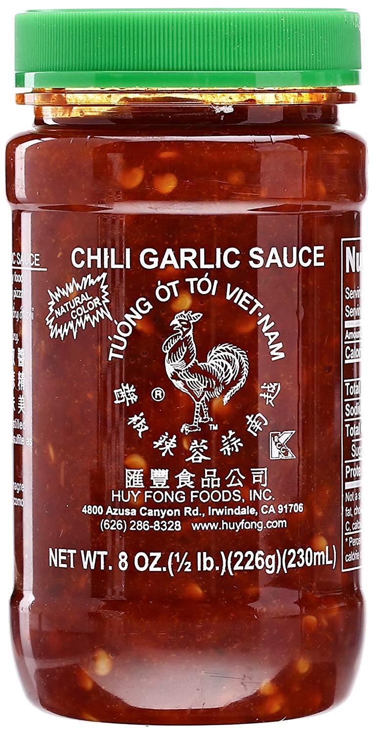 8oz. Huy Fong Chili Garlic Sauce
EXPIRED