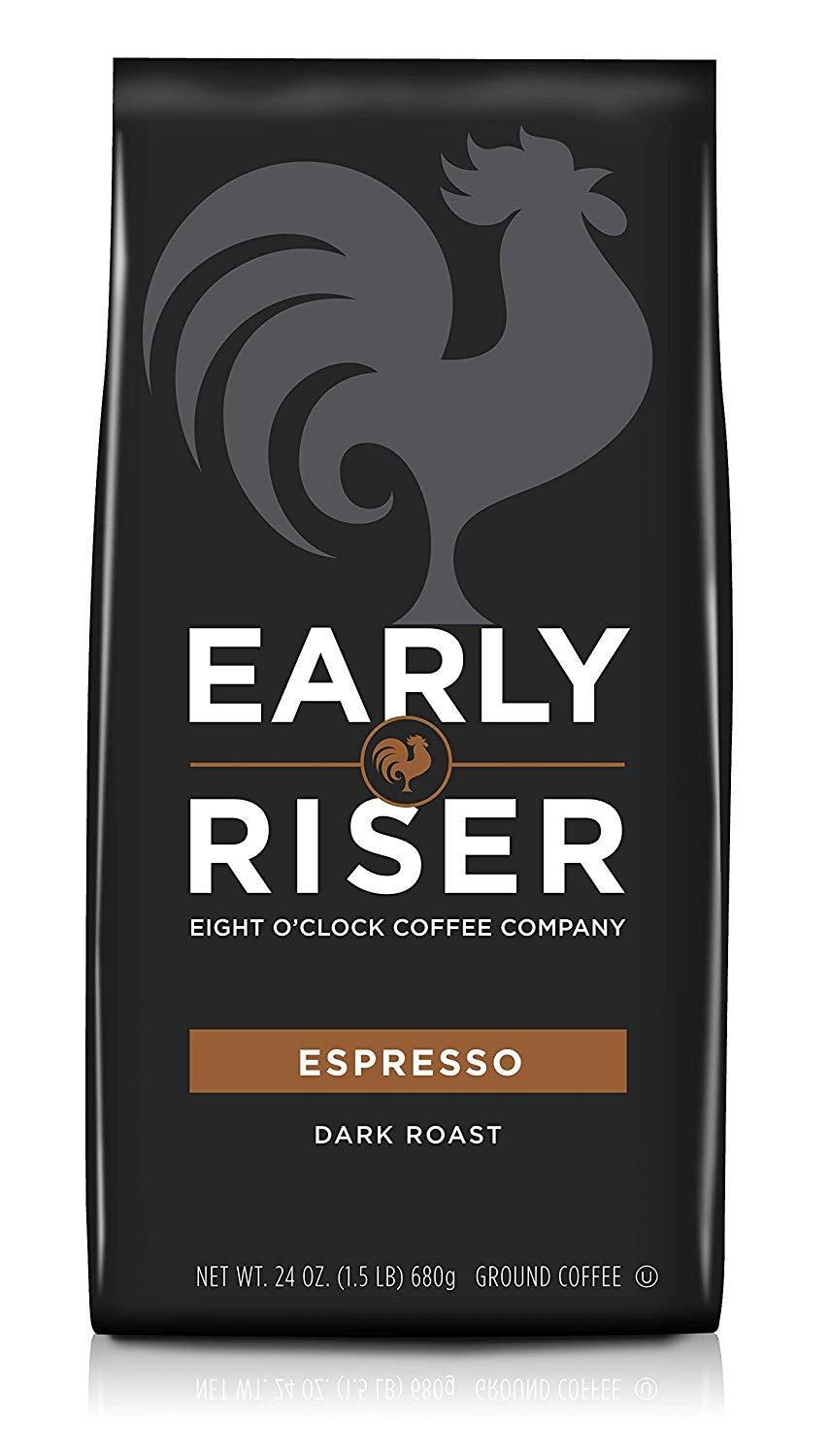 Early Riser Espresso Ground Coffee, 24 Ounce (SUB/SAVE 15% $4.79)