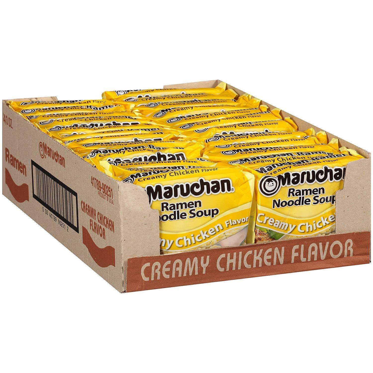 24-Pack 3oz. Maruchan Ramen Noodles (Creamy Chicken)
