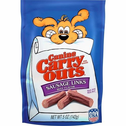 Canine Carry Outs Dog Treats [Sausage Links] $0.80 or less