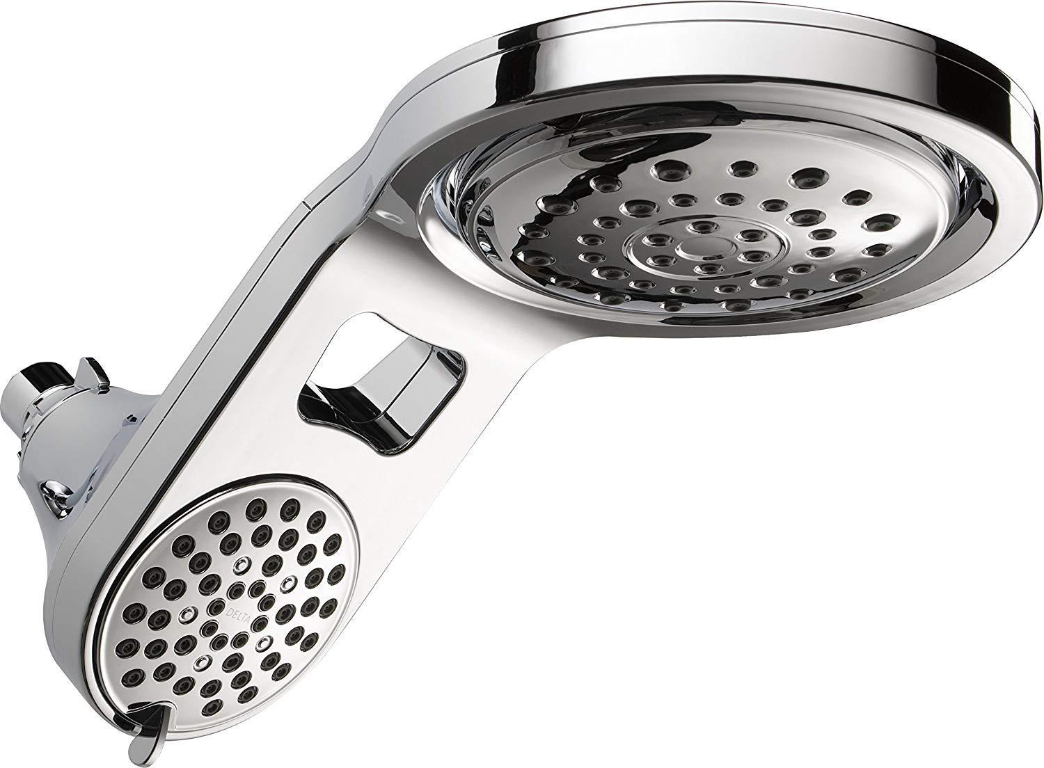 Delta Faucet HydroRain 5-Spray 2-in-1 Rain Shower Head (Chrome)