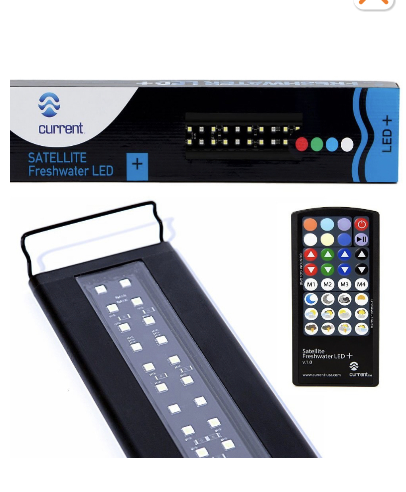 Current USA Satellite Freshwater LED Plus Light for Aquarium 24-36 $45.97 amazon.com chewy.com