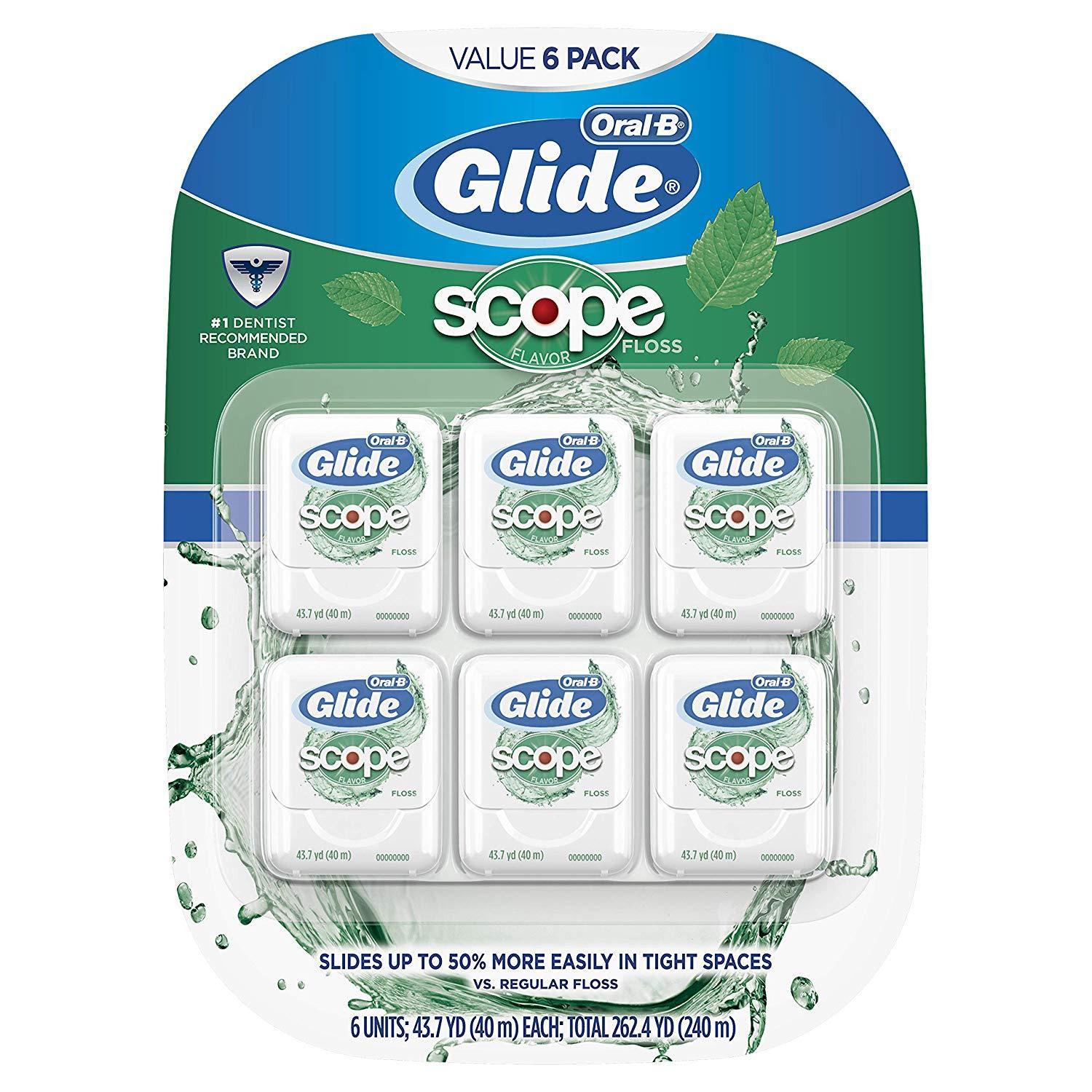 6-Count 43.7-m Glide Oral-B Dental Floss $13.24 w/ S&S + Free Shipping