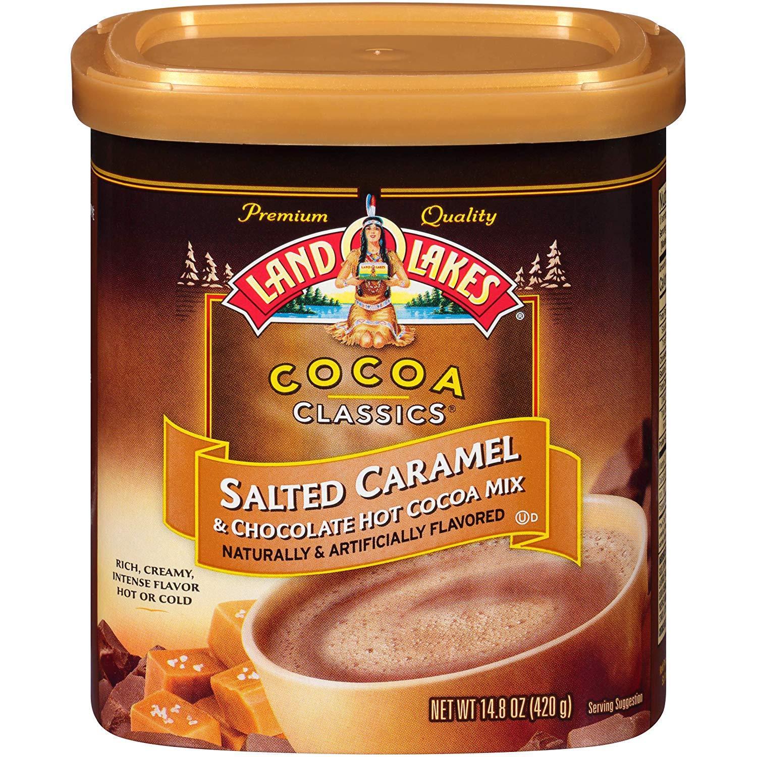 Land O Lakes Canister Hot Cocoa Mix, Salted Caramel, 14.8 Ounce for $4.41 AC & SS @ Amazon