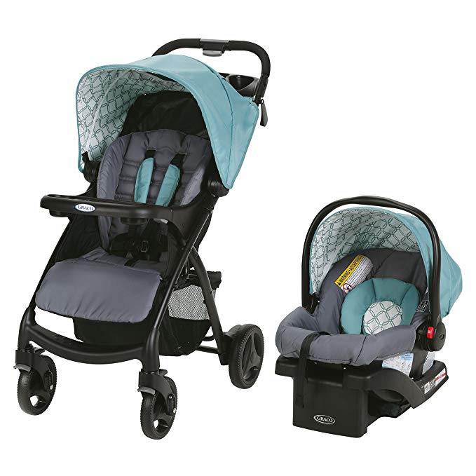 $125 Graco Verb Travel System  Includes Verb Stroller and SnugRide 30 Infant Car Seat, Merrick