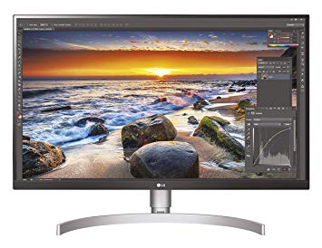 LG 27UL850-W 27 Inch UHD (3840 x 2160) IPS Display with VESA DisplayHDR 400 and USB Type-C Connectivity