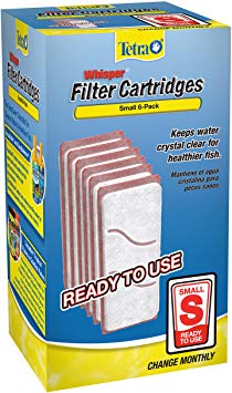 Tetra Whisper Filter Cartridges 6 Count, Small $2.51 shipped prime on Amazon