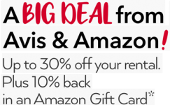 AVIS Automotive Rental As much as 30% Low cost w/ Amazon Prime + 10% Amazon Present Card
