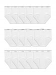 15-Pack Men’s Fruit of the Loom Tag-Free Cotton Briefs (White)