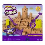 3lbs Kinetic Sand Beach Sand Kingdom Playset w/ 6 Molds & 2 Tools