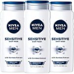 3-Pack sixteen.9oz Nivea Men Sensitive Body Wash with the use of Bamboo Extract