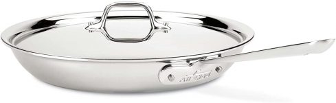 12″ All-Clad D3 Stainless Steel 3-Ply Frying Pan w/ Lid