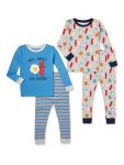 4-Piece Wonder Nation Boys’ Long Sleeve Snug Fit Cotton Pajama Set (varied) $8, 4-Piece Cozy Jams Girls’ Pajama Set (varied) $7.26 & More + F/S w/ Walmart+ or on $35+