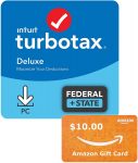 TurboTax 2021 Tax Software watts/ $15 Amazon Gas chromatography: Deluxe Federal State forty, Federal