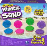 8-Pack Kinetic Sand, Seashell Container Molds (4 Colours, 2.25-lb Total) $12 + Free Shipping w/ Prime or on $25+