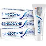 3-Pack 4oz Sensodyne Extra Whitening Sensitive Teeth Whitening Toothpaste