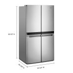 Select Locations: thirty six” Wide eigteen.4-cu-ft Whirlpool Counter Depth 4-Door Refrigerator