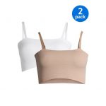 2-Pack No Boundaries Juniors’ Seamless Bandeau Bra (Arctic White/Sheer Taupe) from $2.68 ($1.34 Every) + Free Shipping w/ Walmart+ or $35+