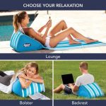 AquaPro Go Anywhere Adult Pool Lounge w/ Mat & Fold & Go Carry Case