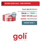 Goli Gummy Vitamins (Vegan-Gluten Free- Non GMO- Made In California  ) : $10 Off Any Order Plus F/S No Min. Items From $1.10 W/Code Entered