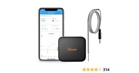 Govee Bluetooth Wi-fi Meat Thermometer, Digital Grill Thermometer with 1 Probe, 230ft Distant TempSmart Kitchen Cooking – $8.39