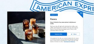 Amex Offers: 6 Months Audible Plus Free, 6 Months MyPanera+ Coffee