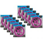 D’Addario EXL120-E Bonus Pack: Super Light Electric Guitar Strings ten(10) Pack by using ten(10) Bonus High E Strings (9-42)