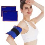 2pcs OKIAAS Reusable Gel Ice Pack, Small, Cold Pack Compress, Flexible Hot and Cold Therapy for Injuries $8.99