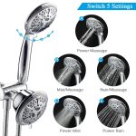 Ukoke USH01S three(3) choice bath chief, 2 or more in a mobile Shower & Fixed Shower chief Combo, High Pressure 24yrs Function Rainfall Chrome Face along with Hose 2 or more.(five)5 GPM $14.96