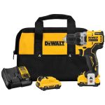 DeWalt Xtreme 12V Max 3/8″ Brushless Cordless Drill w/ 2-Batteries & Charger