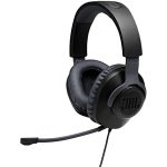JBL Quantum 100 Wired Over-Ear Gaming Headphones (Black)