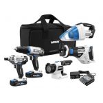 $99 HART 5 piece Cordless Combo Package (20V) + 2 x 1.5Ah Lithium-Ion Batteries and 16-inch Storage Bag and quick charger – Walmart in-store YMMV