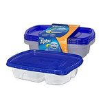 2-ct. Ziploc Food Storage Meal Prep Divided Containers Reusable $1.95 w/s&s
