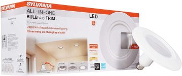 4-Pack SYLVANIA Recessed LED Ceiling Light w/ Trim (800 Lumen, 2700K, 65W)