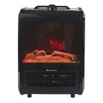 Comfort Zone 1200W Ceramic Portable Electric Fireplace Heater (Various Colors)