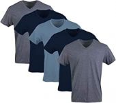5-Pack Gildan Men’s V-Neck T-Shirts (varied)