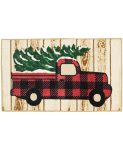 18″ x 30″ Nourison Accent Rugs: Plaid Truck with Tree or Santa Holding a Gift