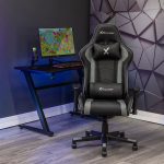 X Rocker Vortex Leather-based PC Gaming Chair, Black and Grey for $119 and free delivery – $119