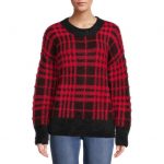Time and Tru Women’s Eyelash Pullover Sweater (4 Colors)
