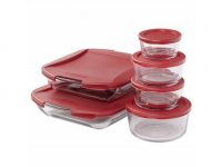 Woot! App unique deal, Anchor Hocking SnugFit 12 Piece Glass Food Storage Set, $17.99, FS for Prime