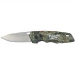 Milwaukee FASTBACK Camo Stainless Steel Folding Knife along with three points.98 in. Blade-48-22-1524 is that $10.100