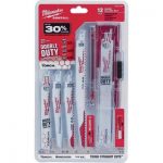 12-Piece Milwaukee Sawzall Ultimate Demolition Blade Kit