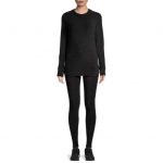 2-Piece ClimateRight by CuddlDuds Women’s Stretch Fleece Long Underwear Thermal Top & Legging Set (black, inexperienced) $9 + Free Shipping w/ Walmart+ or on orders $35+