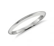 Blue Nile Select Wedding Rings: Luna Diamond Ring $645, Knife Edge Wedding Band