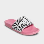 vehicles Women’s Adilette Comfort Slide Sandals (Rose Tone/White/Black)