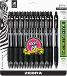 18-Count Zebra Pen Z-Grip Retractable Ballpoint Pen (black) $5.92 + Free Store Pickup at Walmart or Free Shipping Walmart+ or w/ Prime or on orders $25+
