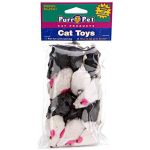 12-Count Penn Plax Play Fur Mice Cat Toys (three(3) Color Variety Pack) three dollars.16   Free S&H watts/ Prime or twenty-five dollar