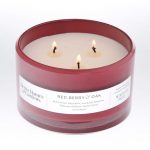 16-Oz Better Homes & Gardens Glass Scented 3-Wick Candle (Red Berry & Oak)