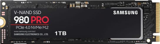Samsung 980 PRO 1TB PCIe Gen 4 x4 NVMe Gaming Inner Strong State Drive MZ-V8P1T0B/AM – $149.99